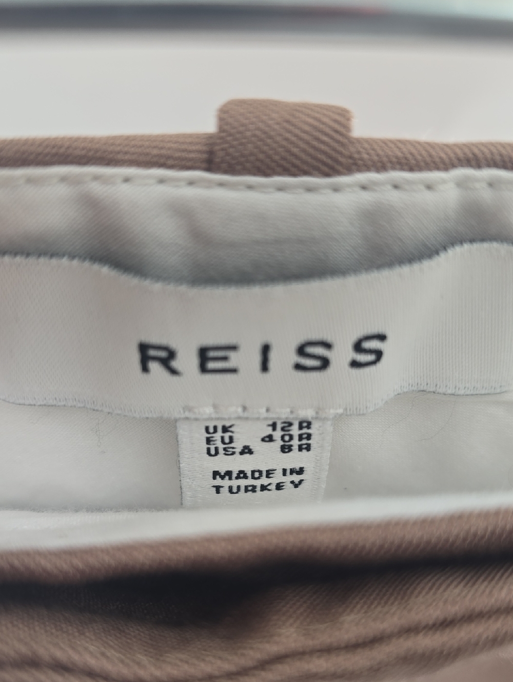 Reiss Camel Tailored  Trousers - Picture 8 of 12